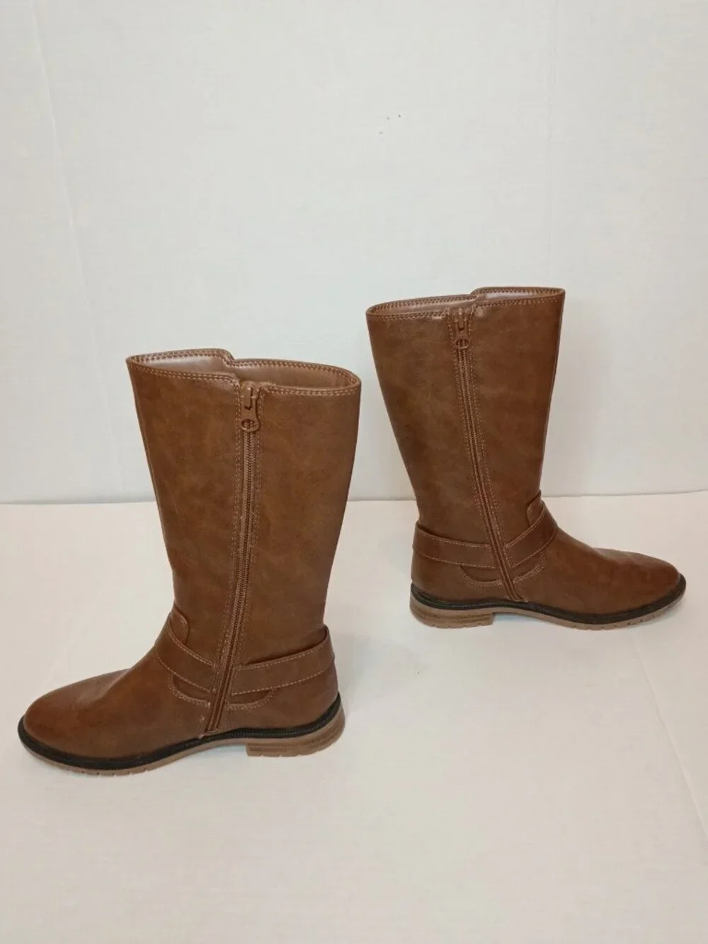 Cat & Jack Krista Brown Riding Boots Girls Size 2